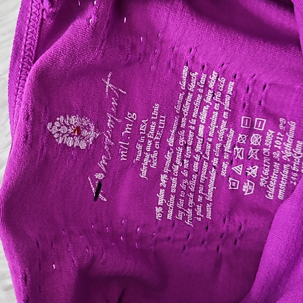 Free People Good Karma High Neck Runsie Neon Magenta. - Picture 9 of 13